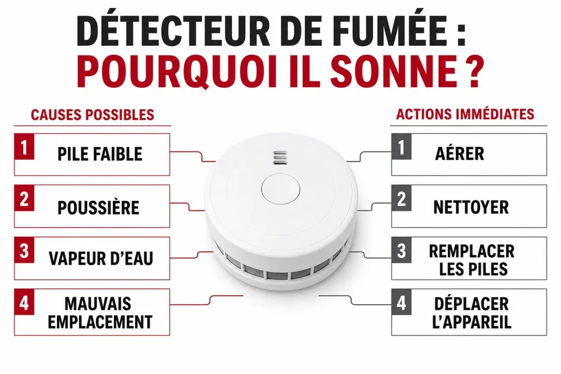 Alarme incendie qui sonne sans raison : causes fréquentes et actions à faire