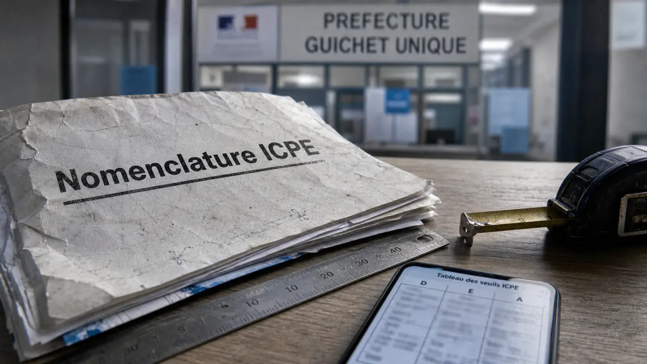 ICPE rubrique : dossier seuils et familles 1xxx à 4xxx