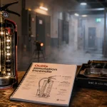 Outils pédagogiques simulation incendie : extincteur LED et bac à feu