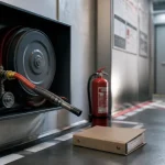RIA incendie DN19 DN25 DN33 en couloir industriel