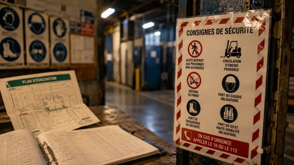 Consigne de sécurité incendie : affichage obligatoire, contenu et erreurs à éviter