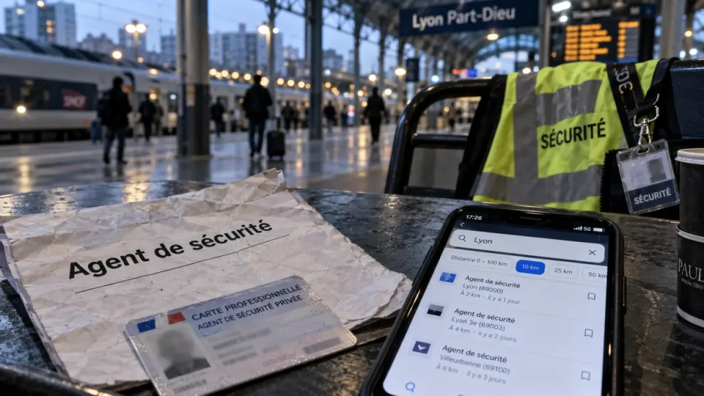 Offre d’emploi agent de sécurité : à Lyon, vérifiez le trajet autant que le contrat